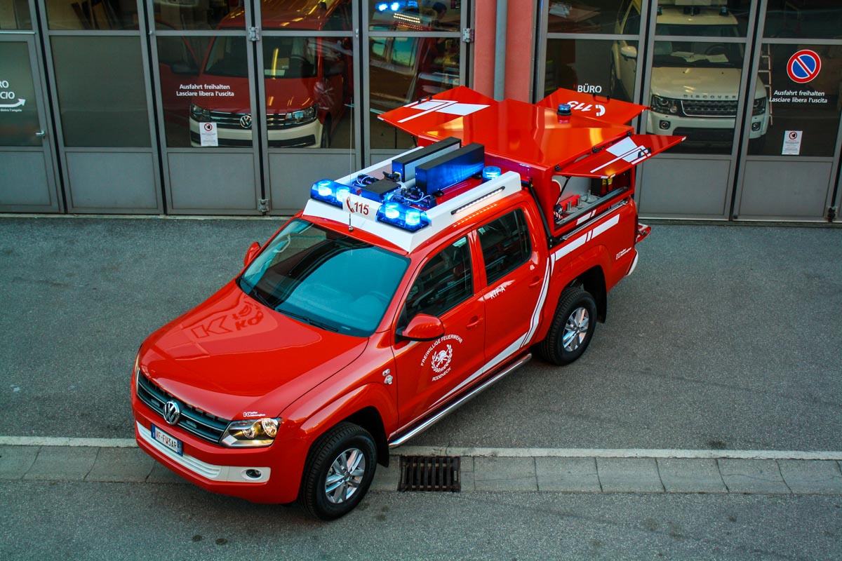 Kofler Fahrzeugbau FF Rodeneck PickUp Amarok Feuerwehrfahrzeug