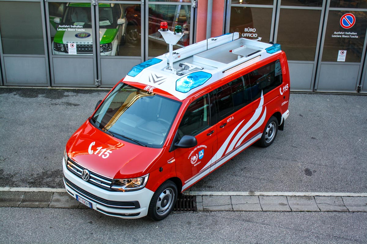 FF Martell Feuerwehrfahrzeug VW T6 Caravelle Kofler Fahrzeugbau