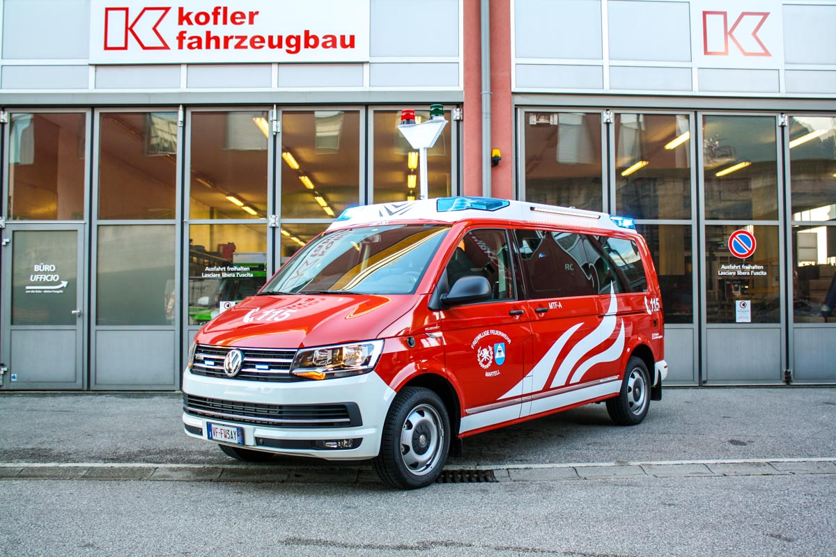 FF Martell Feuerwehrfahrzeug VW T6 Caravelle Kofler Fahrzeugbau