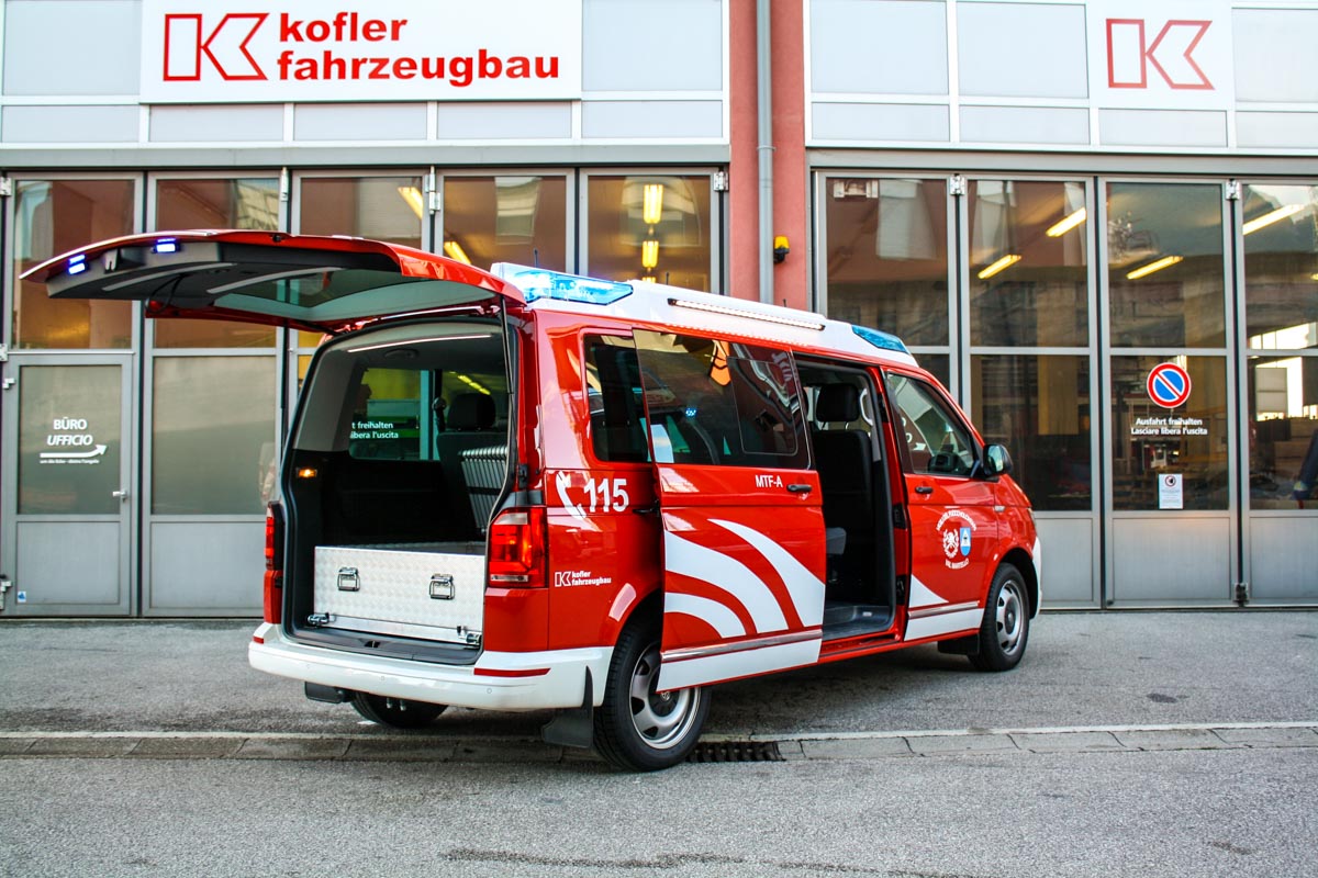 FF Martell Feuerwehrfahrzeug VW T6 Caravelle Kofler Fahrzeugbau