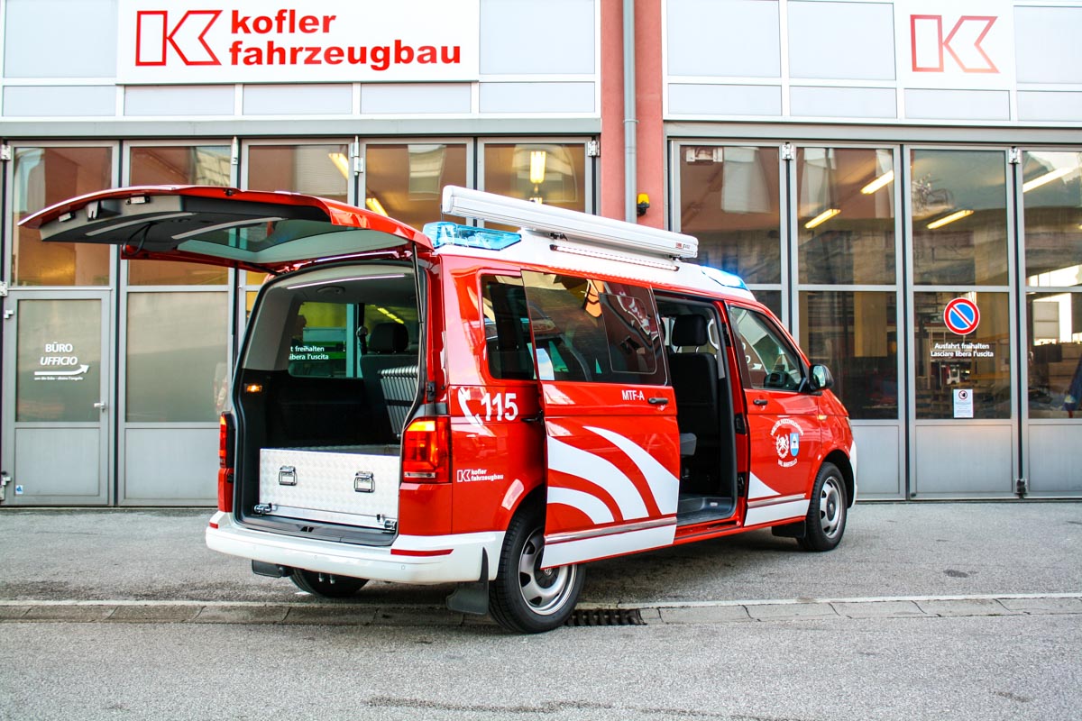 FF Martell Feuerwehrfahrzeug VW T6 Caravelle Kofler Fahrzeugbau