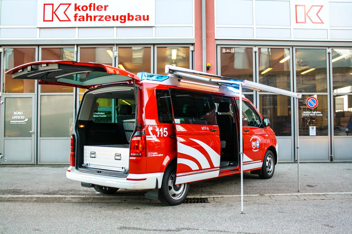 FF Martell Feuerwehrfahrzeug VW T6 Caravelle Kofler Fahrzeugbau